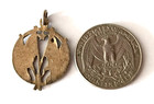 Antique Wwi Allied Nations Flags Pendant French Enamel Silver Vermeil C 1914 War