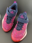 Nike Giannis Immortality Girls 2 Basketball Shoes Pink Navy Hook Loop Sneakers