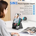 Wireless Induction Speaker 5-in-1 Bluetooth Speaker With Phone Black