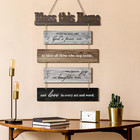 Bless This Home Wall Decor Religious House Warming Gift Farmhouse Wooden God Sig