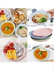 Wheat Straw Plates 7 8    Round Unbreakable Dinner Plates Lightweight Microwave   