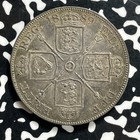 1889 Great Britain Double Florin Lot jm9916 Silver  High Grade  Beautiful 