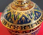 Benjarong Porcelain Trellis Style 18k Gold Handmade In Bangkok By Siam Ceramic