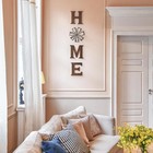 Mkono Farmhouse Wall Decor Wooden Home Sign With Metal Windmill For O Brown 