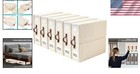 6-pack Queen   King Size Bed Sheet Organizers - Stylish Beige Folding Storage