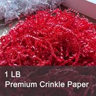 Red Crinkle Paper Filler 1 Lb Shredded Confetti Grass For Easter Baskets