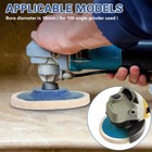 10pack 4 In Wool Polishing Discs Finishing Wheel Buffing Pads For Angle Grinder