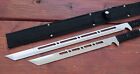 Ninja Sword Set Tanto Straight Blade Full Tang Dual Wielding 18    29    Sheath