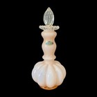 Vintage Fenton Glass 1940s Rose  pink  Vanity Dresser Set Perfumes   Powder Jar