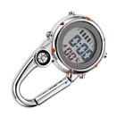 Backpack Clip On Band Carabiner Digital Sports Luminous Watch For Hikers F