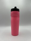Nike 70l 24oz Refillable Pink Plastic Sport Water Bottle Black Bpa Free New