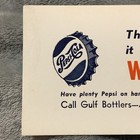 Vintage Pepsi-cola-nesbitt   s  Too Cardboard Sign Gulf Bottlers   audubon Wtps     