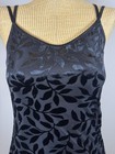 Vintage 90s I n  San Francisco Black Mini Dress Floral Mesh Strappy Club Small