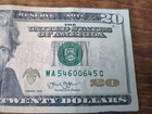     Quad Radar Fancy Serial Number  20 Dollar Federal Reserve Note 