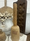 Primitive Rustic Country Farmhouse Kitchen Decor 8 5   wood Wooden Potato Masher