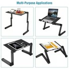 360   Adjustable Laptop Table Stand Lap Sofa Bed Tray Computer Notebook Desk N