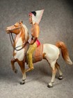 Breyer Brown Pinto Fury Prancer With Native Rider  p242 With Blanket  Headdress