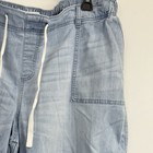 Lane Bryant Pull-on Fit Stretch Jean Shorts Women s Sz 16 Light Denim Wash