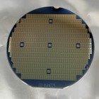 4 Inch Silicon Wafer With Gold Tint And Blue Backing  As Pictured
