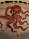 Vietri Mare Pottery Octopus 8  X 5  Bowl Platter Wall Hanger Italian Pottery