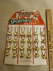 Gay Sportsman Football Keychain Display 24k Gold Plated Collector Quality 1950 s