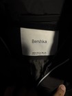 Bershka Sndwn Inc  Black Mid-length Puffer Jacket Zip Women s Size M Padded