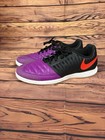 Nike Lunar Gato Ii Ic Indoor Soccer Shoes Men Size 11 5  580456-502 Purple Black