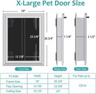 Dog Doors For Large Dogs Energy Efficient French Dog Door With Aluminum Frame