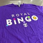 Royal Caribbean Cruise Ship Line Royal Bingo Purple T-shirt M Medium Brand New
