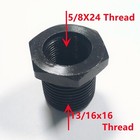 Steel Thread Adapter Convert 5 8x24 To 13 16x16