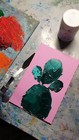Cactus Painting Desert Oil Original Wall Art Floral Painting Arizona Artwork