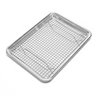 2pk Stainless Steel Baking   Cooling Racks - Cookie Baker s Sheet Pan Wire Rack