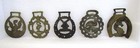 Vintage Horse Brass Medallions Lot Of 5 Excellent