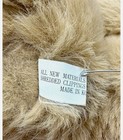 Vintage Brown 12    Teddy Bear W  Green   Red Plaid Bow