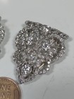 Antique Platinum And Diamond Matching Pair Of Hair Clips   Brooches
