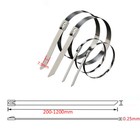 Strong Metal Cable Ties Zip Tie -304 Stainless Steel- Wrap Exhaust Heat Straps
