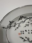 Antique Chinese Porcelain Plate Platter Black Ink Glaze Grisaille Qing Republic