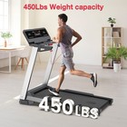 Foldable Treadmill With Incline Heavy Duty Treadmill 450lb Capacity For Home Use
