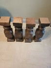 Large Wooden Vintage Finials  4  Colonial Architectural Salvage  Ornate Wood