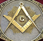 Vtg Shriners Belt Buckle Masonic Two Tone 24k Gp Adm Oval Freemason 1980 s Usa