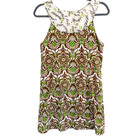 Milly New York X Bergdorf Goodman Dress Multicolor Vtg Vibes Sz 6 Brown Green