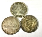 1936  1939   1956 Canada Group Of 3 Mixed Silver Dollars Decent Lot