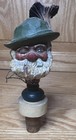 Vintage Hand Carved Wooden German Bottle Stopper  6x3x3