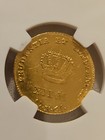 1761-kw Denmark Gold 12 Mark Coin
