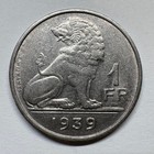 1939 Belgium 1 Franc - Coin  d-017