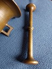 Vintage Antique Heavy Solid Brass Pestle And Mortar Set  5  Mortar   8  Pestle