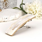 Shimmering Iridescence Mosaic White Mother Of Pearl Shell Hair Clip