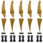 5sets Teeth Assembly 6737322y Fits Bobcat Bolt On Flush Mount Pin Skid Steer