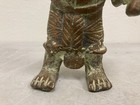 Vintage Bronze Benin Soldier Statuette     African Nigeria Tribal Art