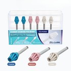 6pcs Dental 3-step Composite Polishing Kit 14mm Diamond Helicoid Wheel Ra 2 35mm